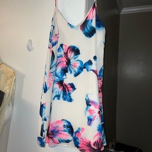 Pink Lily Boutique white spaghetti strap dress.